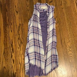 Vintage Havana Buttondown tunic tank size Small